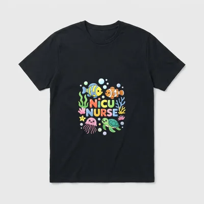 NICU Nurse Week Neonatal Intensive Day T-Shirt – Classic T-Shirt in Black