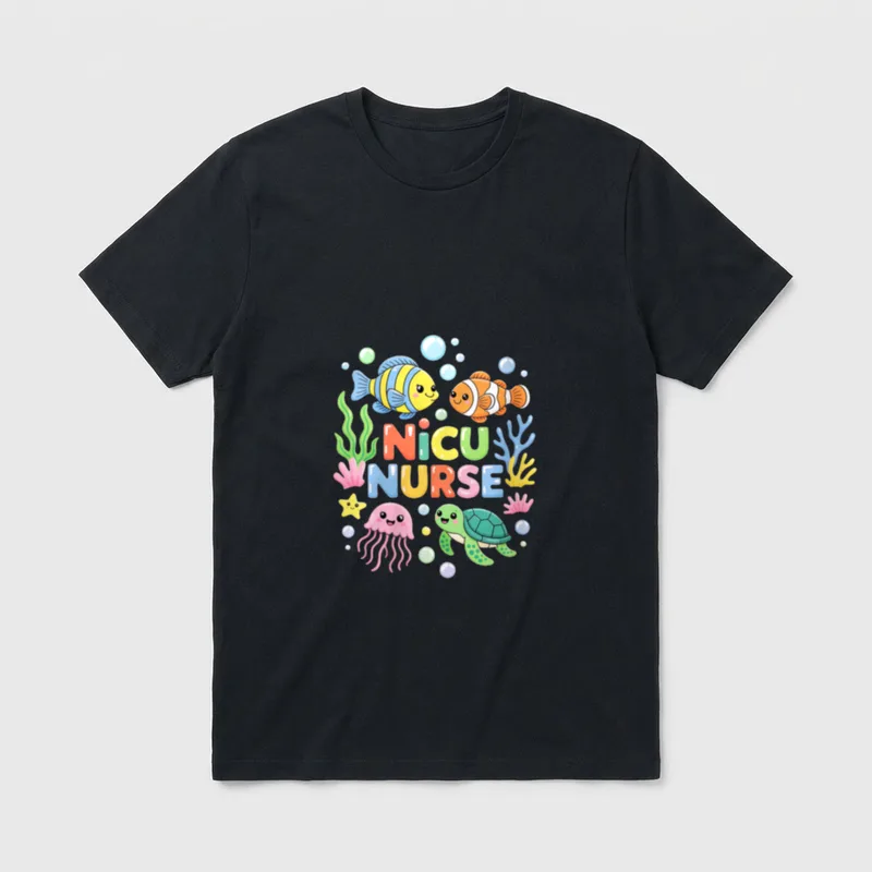 NICU Nurse Week Neonatal Intensive Day T-Shirt – Classic T-Shirt in Black