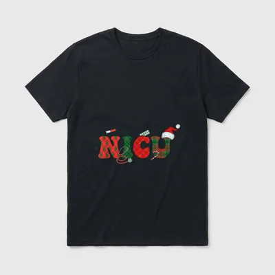 NICU Christmas Neonatal Intensive Care ICU T-Shirt – Classic T-Shirt in Black