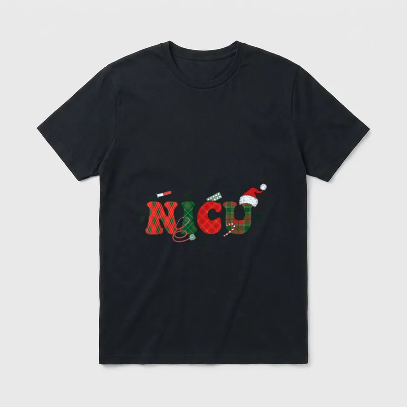 NICU Christmas Neonatal Intensive Care ICU T-Shirt – Classic T-Shirt in Black
