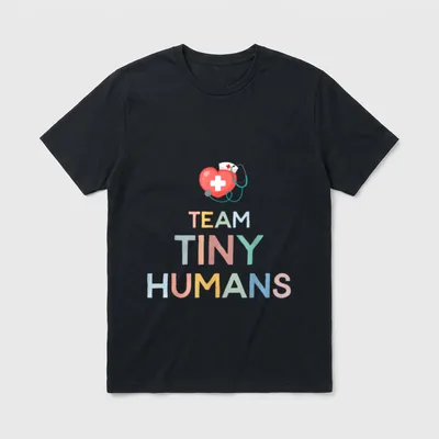 NICU Nurse ICU Neonatal Team Tiny T-Shirt – Classic T-Shirt in Black