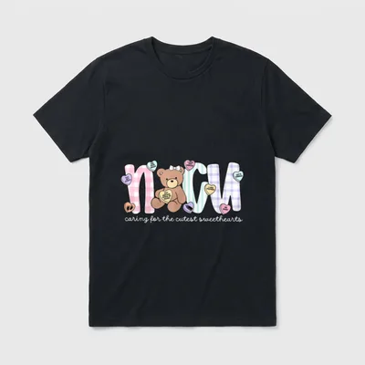Neonatal Intensive Care Unit Valentine Nurse T-Shirt – Classic T-Shirt in Black