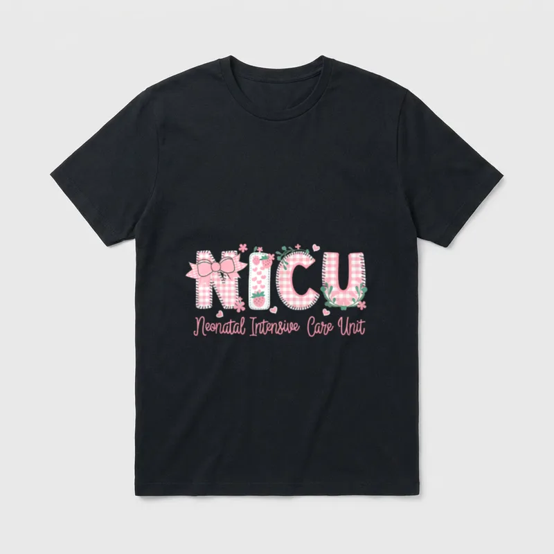 NICU Nurse Week Neonatal Intensive Lightweight T-Shirt – Classic T-Shirt in Black