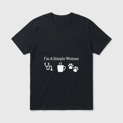 Nurse Coffee Dog Paw Stethoscope T-Shirt – Classic T-Shirt in Black