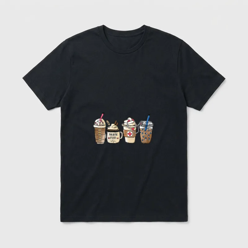 Nurse Fuel ER Pediatric NICU CNA T-Shirt – Classic T-Shirt in Black