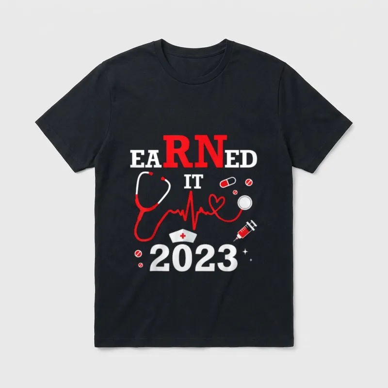 Earned It 2023 T-Shirt – “EARNED IT 2023” – Classic T-Shirt in Black