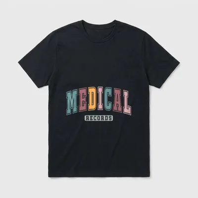 Medical Records Clerk Director Nursing Graduation T-Shirt – Classic T-Shirt in Black