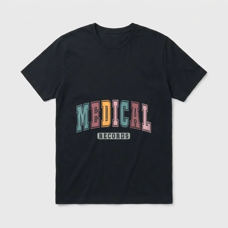 Medical Records Clerk Director Nursing Graduation T-Shirt – Classic T-Shirt in Black