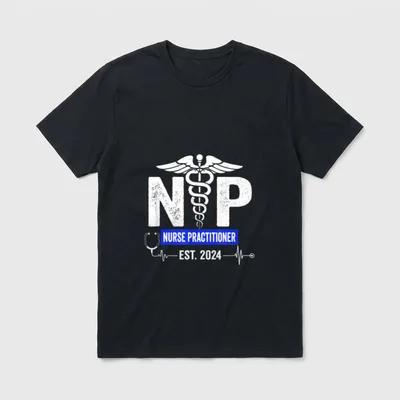 Nurse Practitioner Est 2024 Graduation Grad T-Shirt – Classic T-Shirt in Black