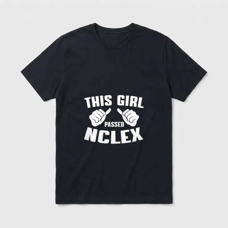 Nursing Students NCLEX Graduation T-Shirt – Classic T-Shirt in Black