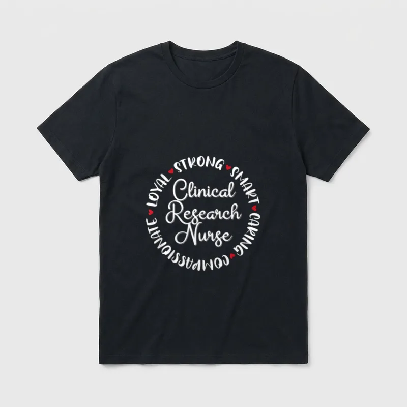 Clinical Research Nurse Nurses Graduation Medical T-Shirt – Classic T-Shirt in Black