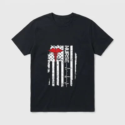 Pulse Nurse Paramedic United States Medic T-Shirt – Classic T-Shirt in Black