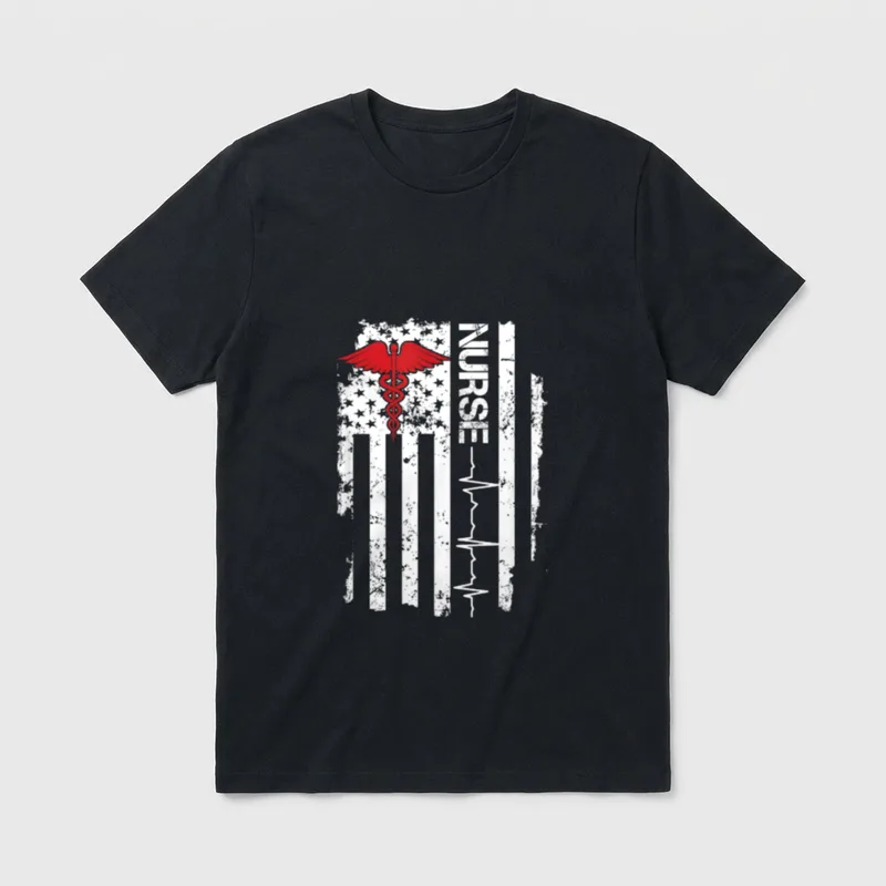 Pulse Nurse Paramedic United States Medic T-Shirt – Classic T-Shirt in Black