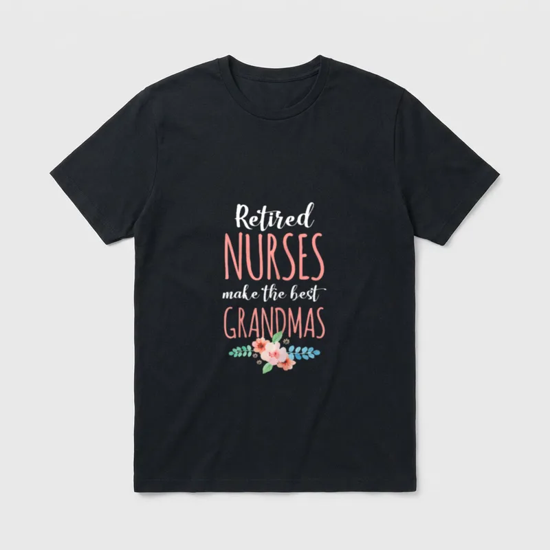 Medical Worker Retirement Retired Nurse Nursing T-Shirt – Classic T-Shirt in Black