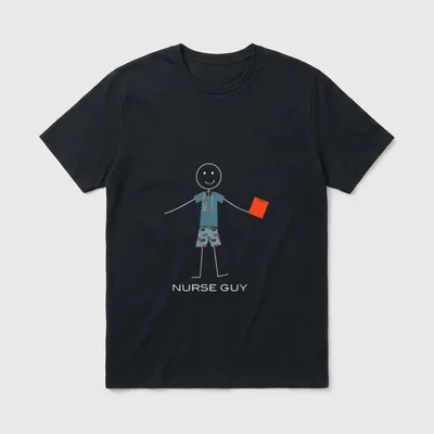 Funny Nurse RN Boys Nursing T-Shirt – Classic T-Shirt in Black