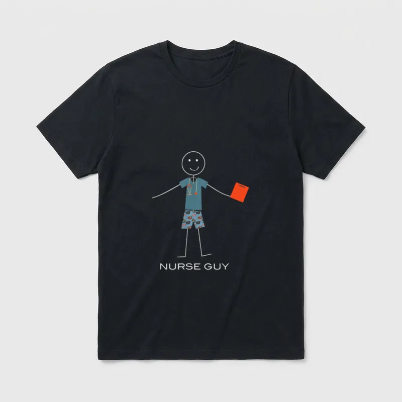 Funny Nurse RN Boys Nursing T-Shirt – Classic T-Shirt in Black