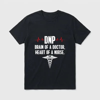 DNP Doctor of Nursing Practice Brain T-Shirt – Classic T-Shirt in Black