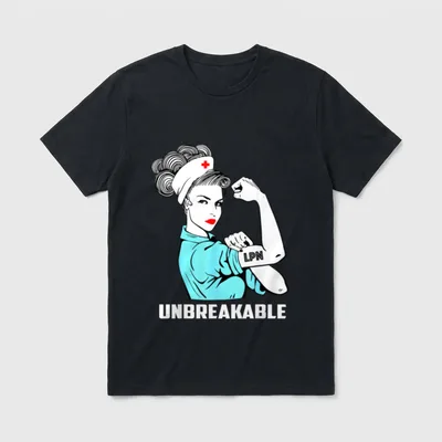 LPN Nurse Life Unbreakable T-Shirt – Classic T-Shirt in Black