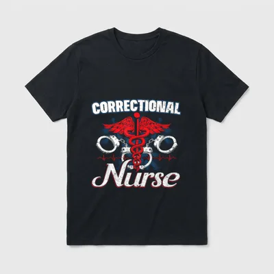 Custom Chimp Correction Officer Nursing Thin T-Shirt – Classic T-Shirt in Black