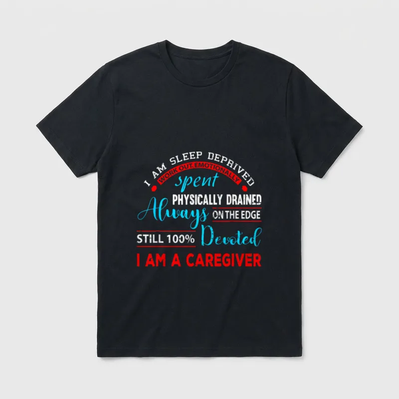 Sleep Deprived Caregiver Pedriatic Nurse T-Shirt – Classic T-Shirt in Black