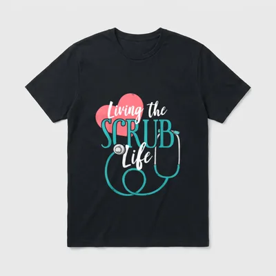 Doctor Assistant Stethoscope Nurse T-Shirt – Classic T-Shirt in Black