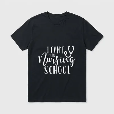 I'm in Nursing School Graduate T-Shirt – Classic T-Shirt in Black