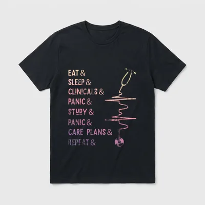 Nursing Student Medical School Nurse T-Shirt – Classic T-Shirt in Black