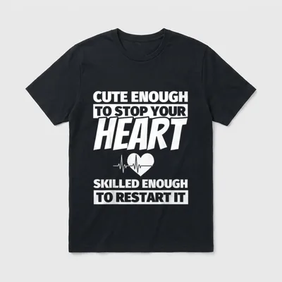 Female Nursing School Graduation T-Shirt – Classic T-Shirt in Black