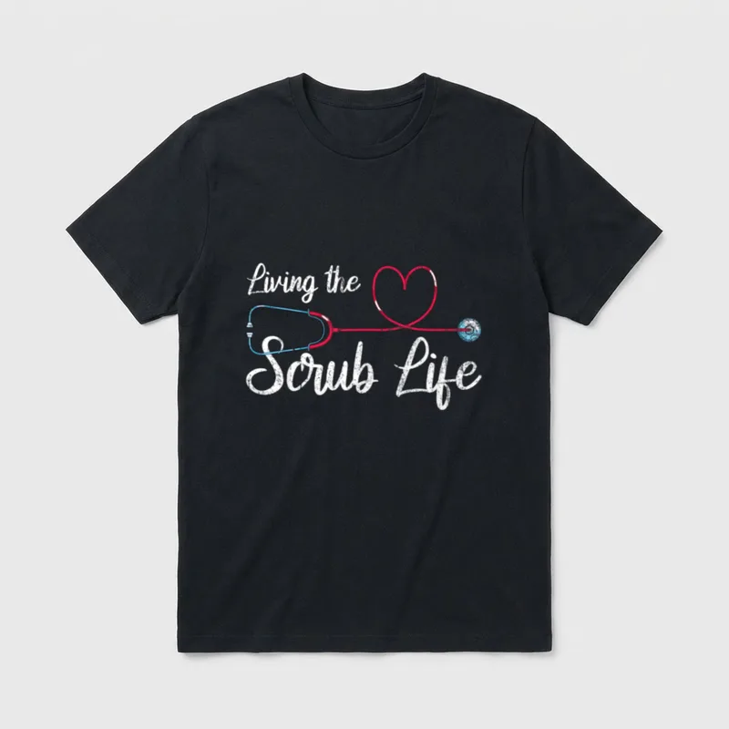Ich Das Stethoscope Nursing T-Shirt – Classic T-Shirt in Black