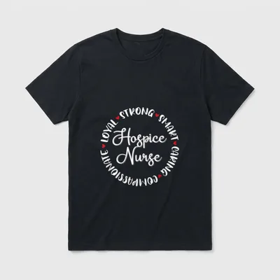 Hospice Nurse Nurses Nursing Graduation Medical T-Shirt – Classic T-Shirt in Black