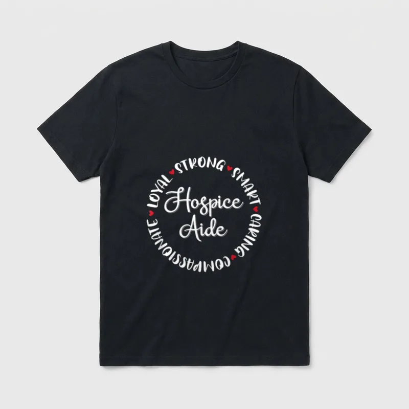 Hospice Aide Nurses Nursing Graduation Medical T-Shirt – Classic T-Shirt in Black