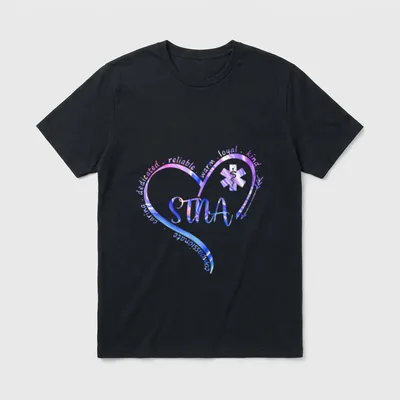 STNA Compassionate State Tested Nursing Assistant T-Shirt – Classic T-Shirt in Black