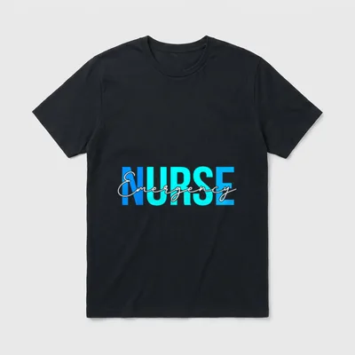 Emergency Nurse Lightweight T-Shirt – Classic T-Shirt in Black