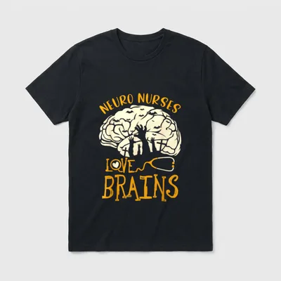 Neurology Nursing RN Halloween Neuro Nurses T-Shirt – Classic T-Shirt in Black