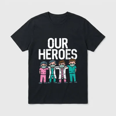 Hero Doctor Nurse Healthcare Frontline Essential T-Shirt – Classic T-Shirt in Black