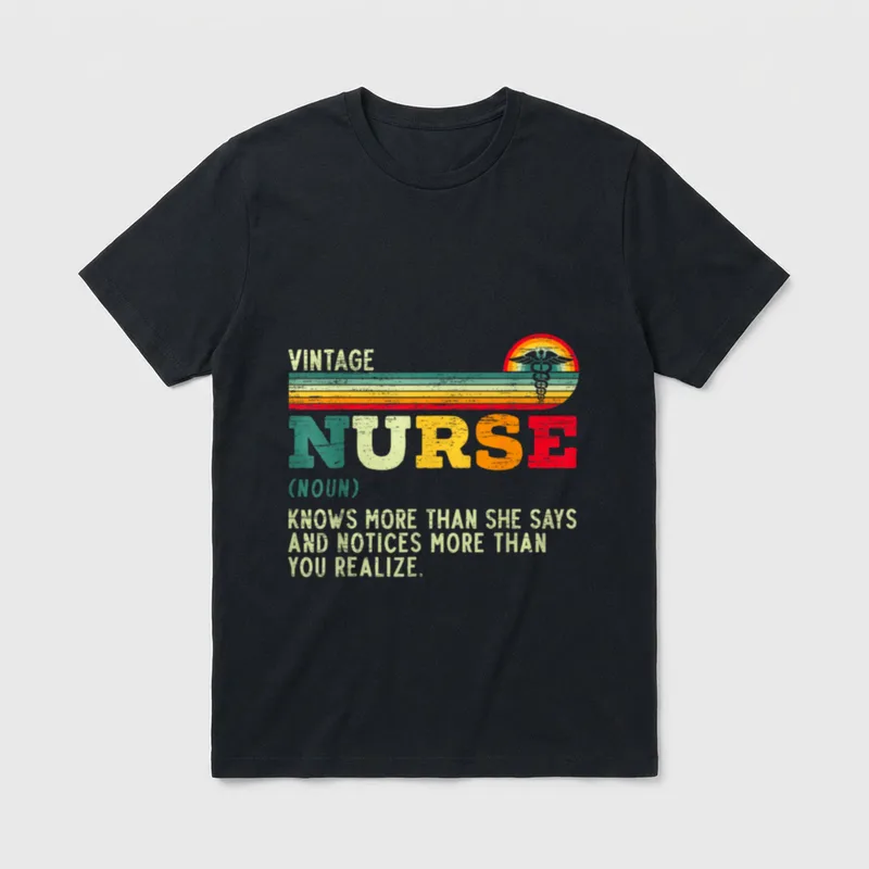 Nurse Definition Hospital Medical Registered Nursing T-Shirt – Classic T-Shirt in Black