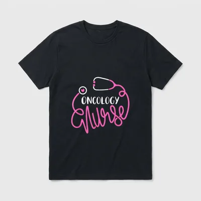 Oncology Nurse Funny Oncologist Nursing Department T-Shirt – Classic T-Shirt in Black
