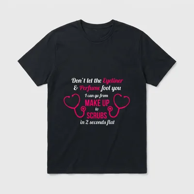 RN LVN CNA Scrubs Nurse Life T-Shirt – Classic T-Shirt in Black