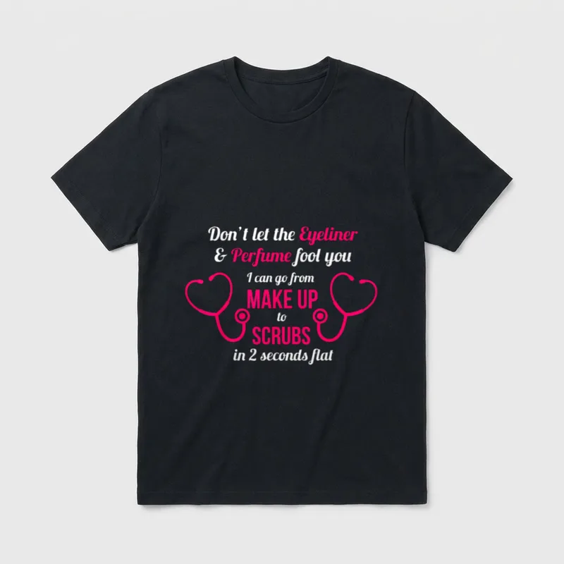 RN LVN CNA Scrubs Nurse Life T-Shirt – Classic T-Shirt in Black
