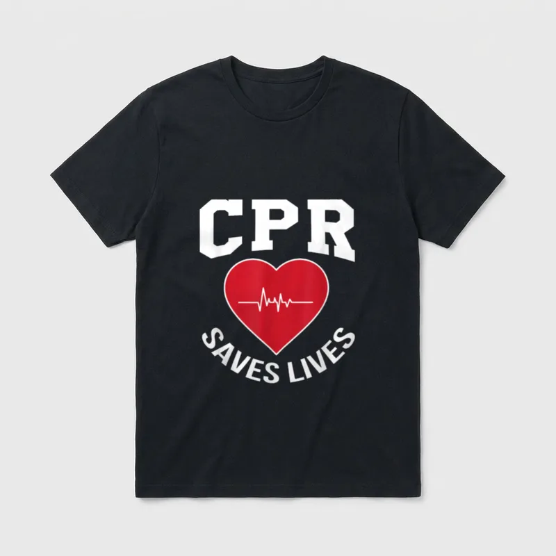 Saves Lives EMS Paramedic EMT Nurse T-Shirt – Classic T-Shirt in Black