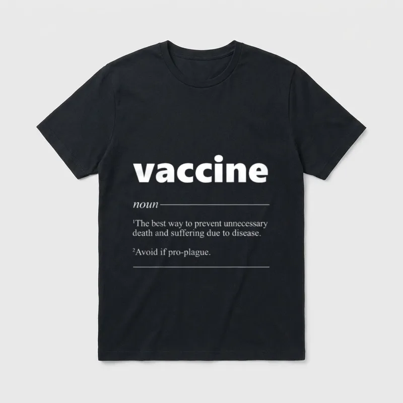 Vaccine Definition Nurse Doctor Vaccination T-Shirt – Classic T-Shirt in Black