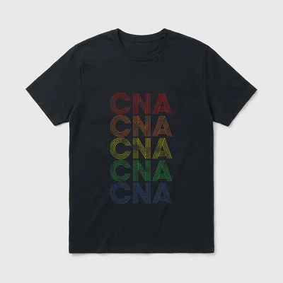 CNA Nurse Nursing Retro T-Shirt – Classic T-Shirt in Black