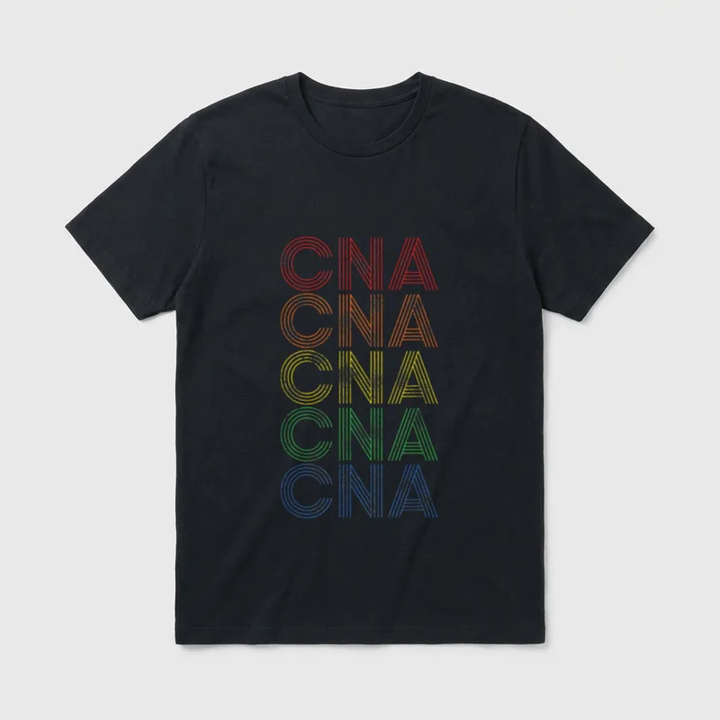 CNA Nurse Nursing Retro T-Shirt – Classic T-Shirt in Black