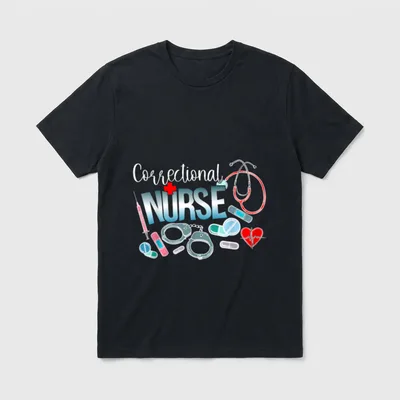 Correctional Nurse Nursing Corrections T-Shirt – Classic T-Shirt in Black