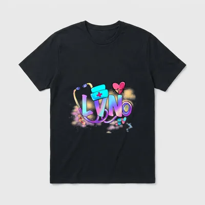 Tie Dye LVN Cute Nurse Day T-Shirt – Classic T-Shirt in Black