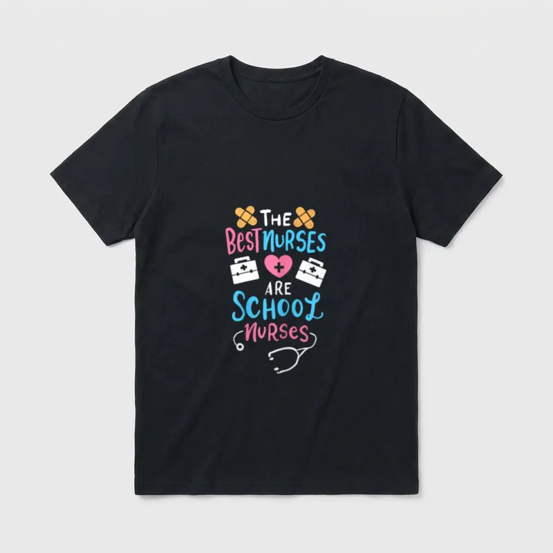 Funny Nursing for a School Nurse T-Shirt – Classic T-Shirt in Black