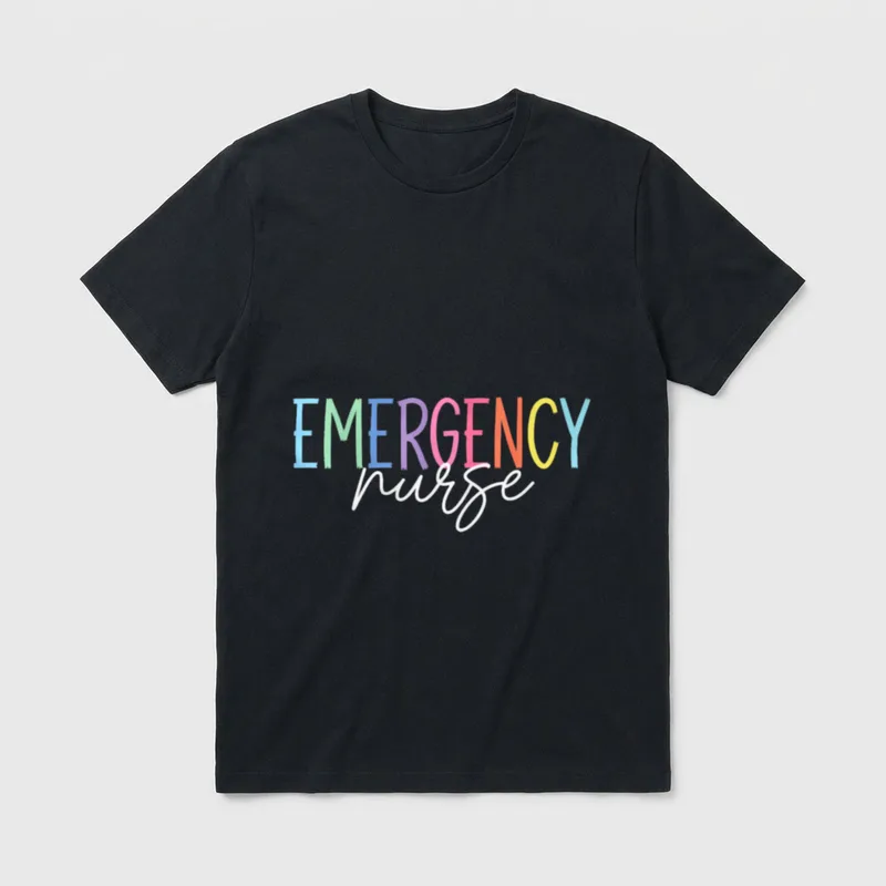Nurses Emergency Department Nursing Room Health T-Shirt – Classic T-Shirt in Black