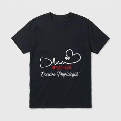 Essential Exercise Physiologist Clothing Heartbeat T-Shirt – Classic T-Shirt in Black