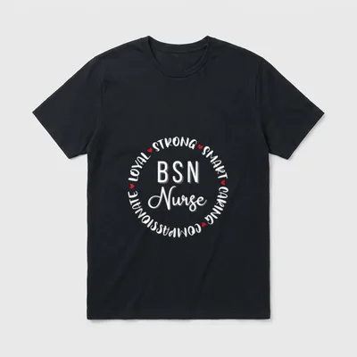 BSN Nurse Nurses Nursing Graduation Medical T-Shirt – Classic T-Shirt in Black