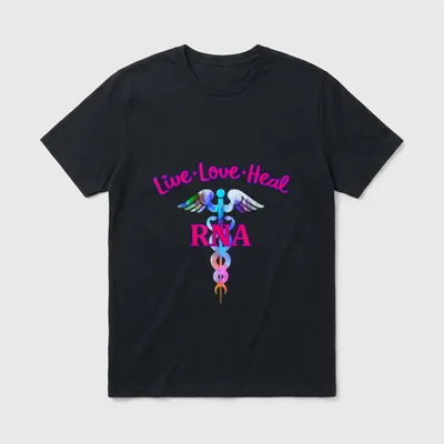 Live Love Heal RNA Restorative Nurse T-Shirt – Classic T-Shirt in Black